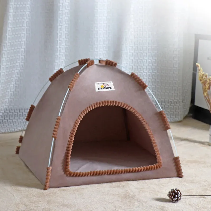Foldable Pet Tent House for All Seasons