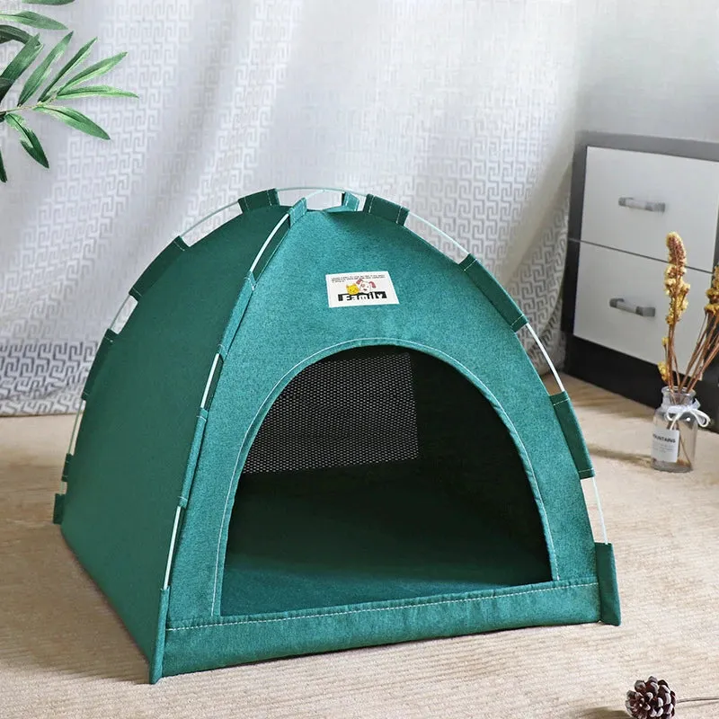 Foldable Pet Tent House for All Seasons