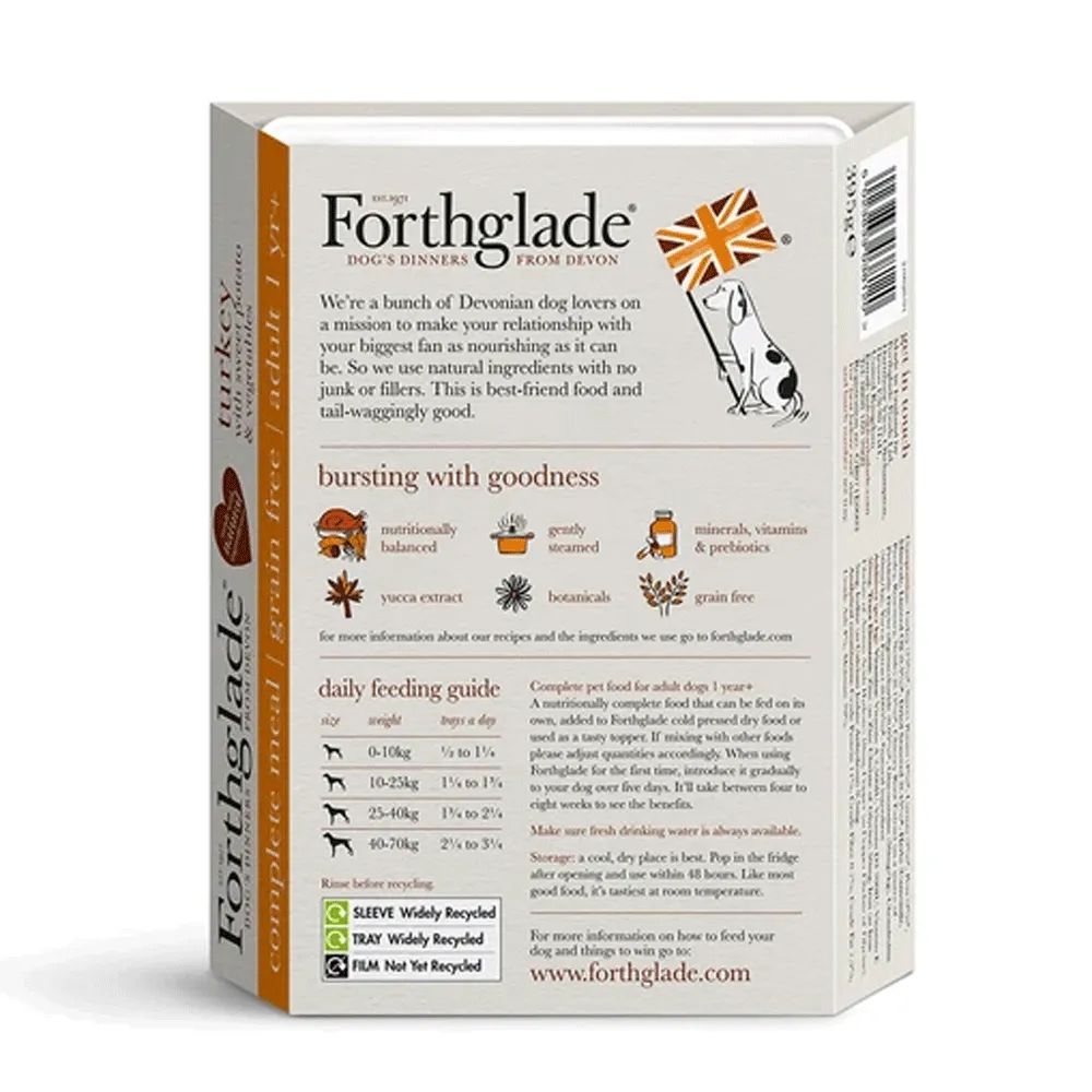 Forthglade Complete Grain Free Turkey Adult Dog Food