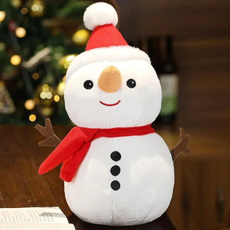 Friendly Kawaii Santa Reindeer Snowman Stuffed Toys Plushies