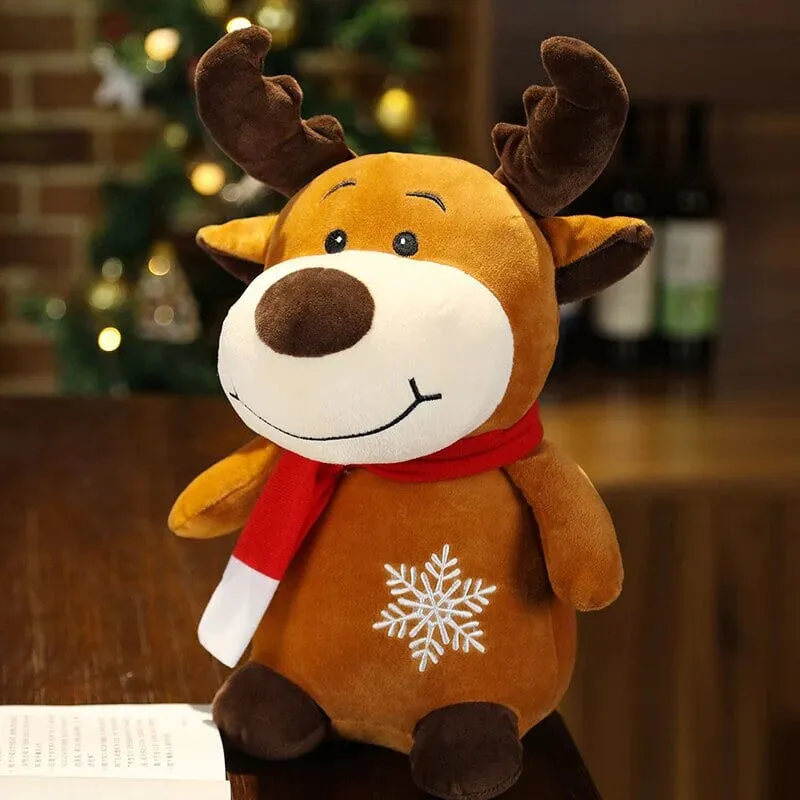 Friendly Kawaii Santa Reindeer Snowman Stuffed Toys Plushies