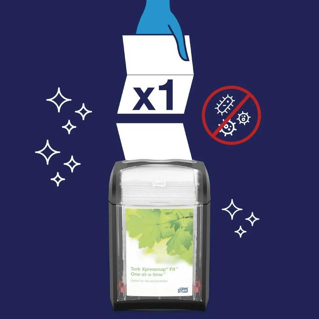 FS372 Tork Xpressnap Fit Recycled Dispenser Napkin Natural 2Ply (Pack of 6x720)