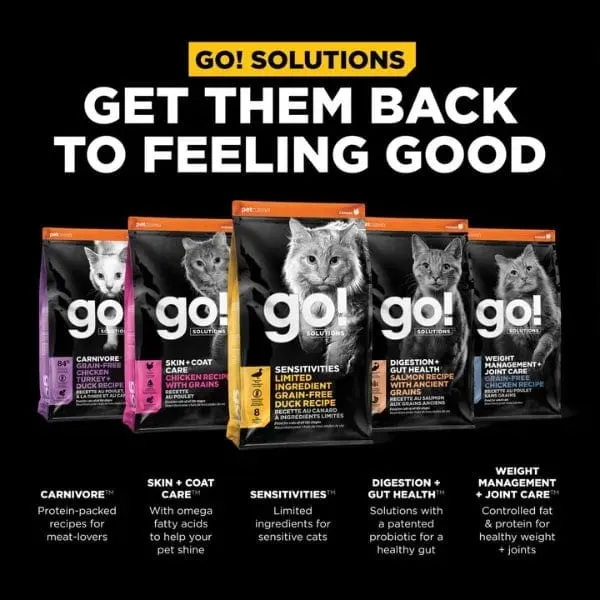 Go! Solutions Sensitivities Limited Ingredient Grain Free Duck Recipe Dry Cat Food