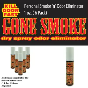 Gone Smoke Personal Smoke 'n' Odor Eliminator, 1 oz. ( 6 Pack)