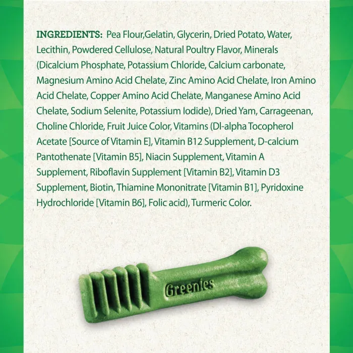 GREENIES Grain Free Large Dental Treats, 8 Count