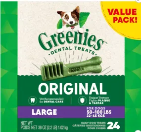 Greenies Large Chewy Dental Dog Treats Original Chicken