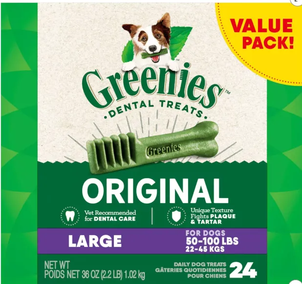 Greenies Large Chewy Dental Dog Treats Original Chicken