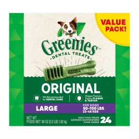 Greenies Large Chewy Dog Dental Treats 36oz