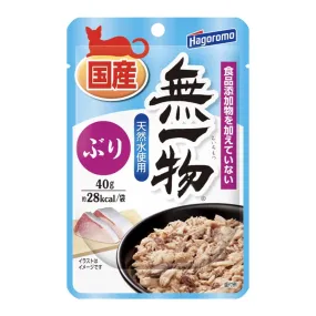 Hagoromo Muichimotsu Japanese Yellowtail Pouch Cat Food 40g x 12