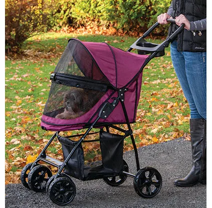 Happy Trails No Zip Lite Strollers- Raspberry