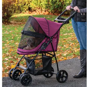 Happy Trails No Zip Lite Strollers- Raspberry