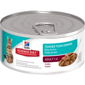 Hill's Science Diet Adult Tender Tuna Dinner Canned Cat Food