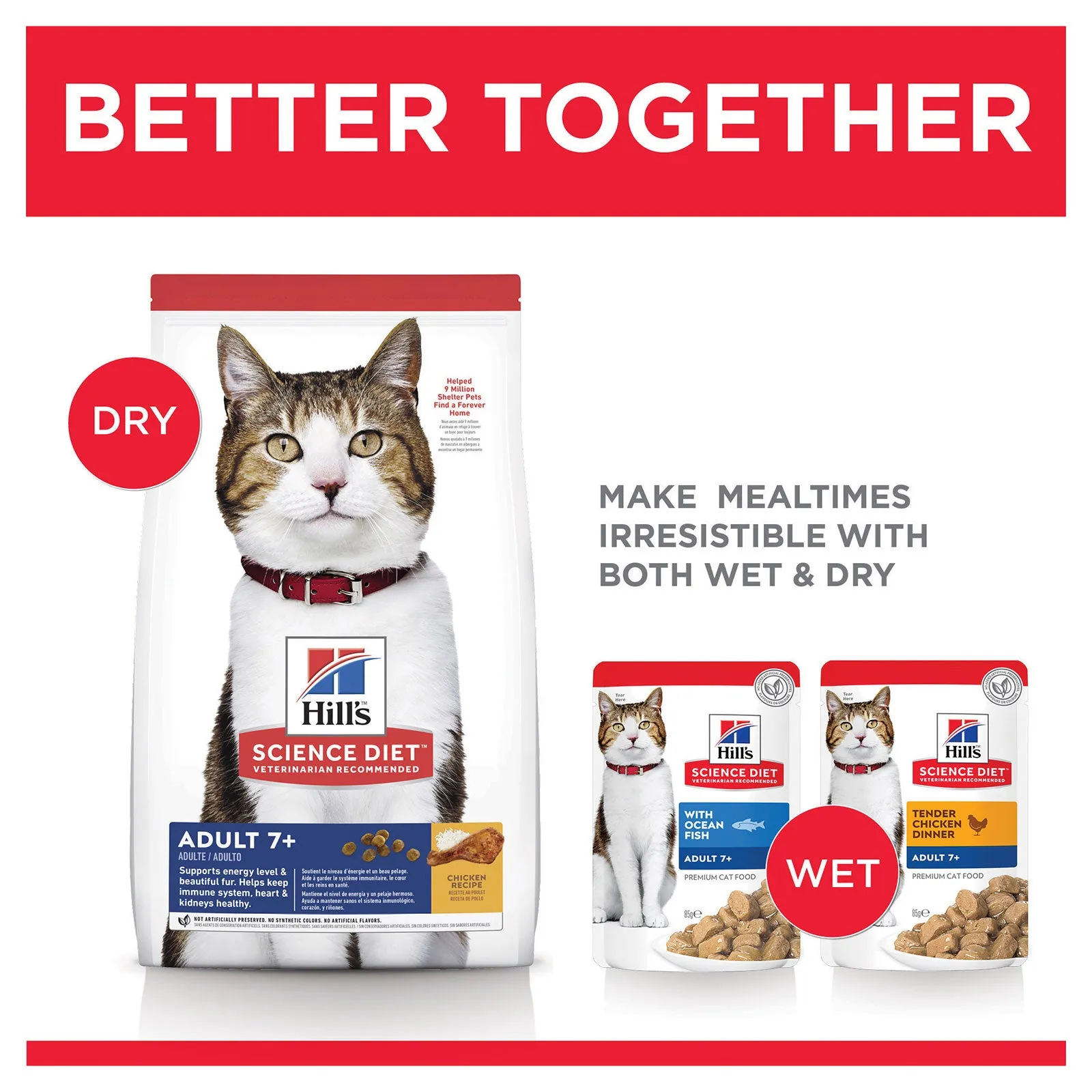 Hill's Science Diet Cat Food Adult 7  Senior