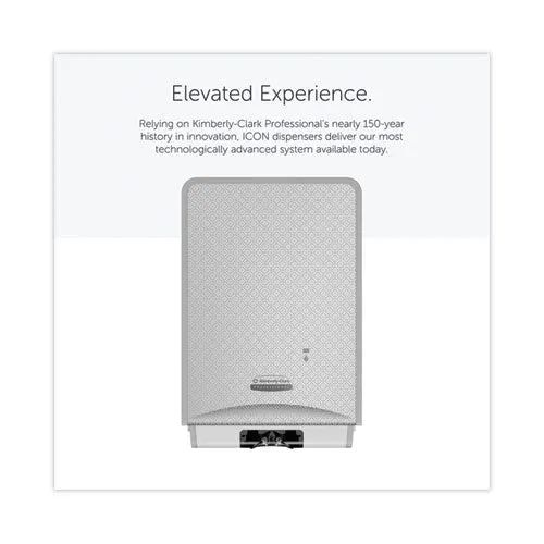 Icon Automatic Soap And Sanitizer Dispenser, 1.2 L, 8.06 X 14.18 X 4.75, Silver Mosaic