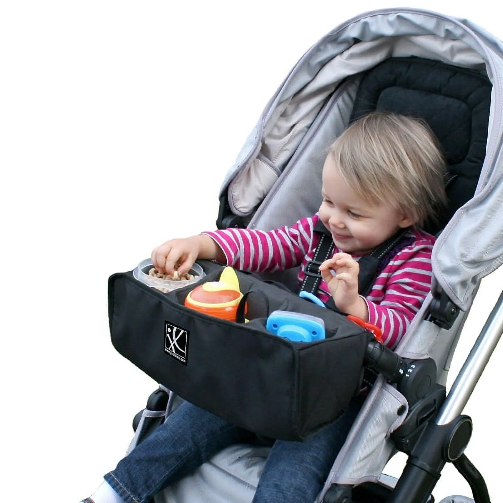 J.L. Childress Food 'N Fun Stroller Snack Tray, Black
