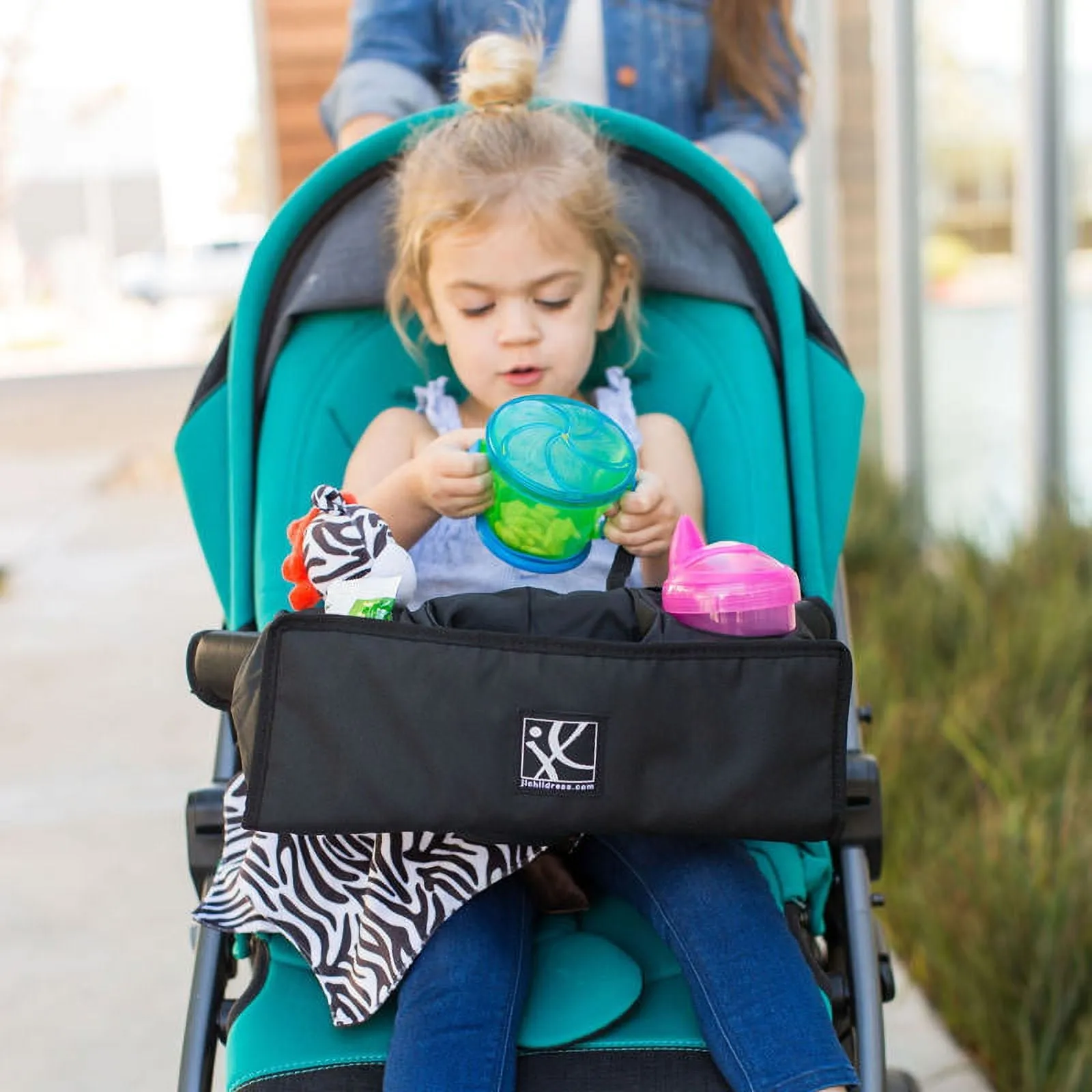 J.L. Childress Food 'N Fun Stroller Snack Tray, Black