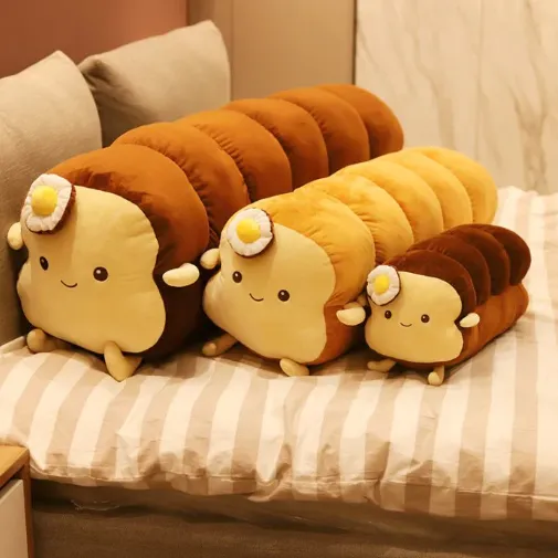 Kawaii Benedict Bread Plushies