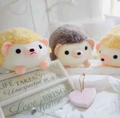 Kawaii Cookie and Cream Hedgehog Plushies
