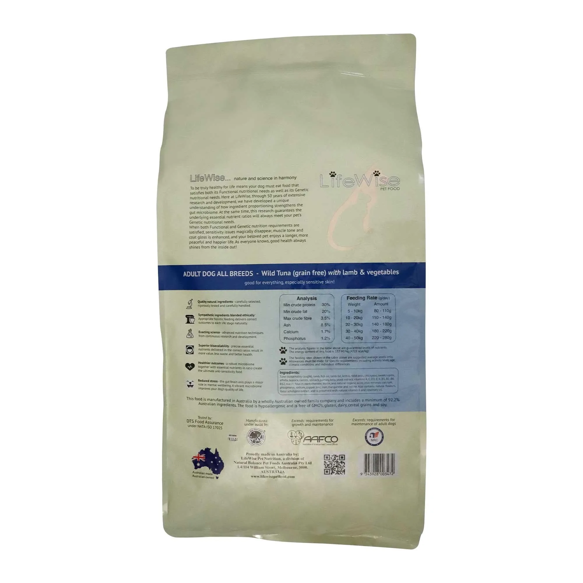 LifeWise Wild Tuna & Vegetables Grain Free Dry Dog Food