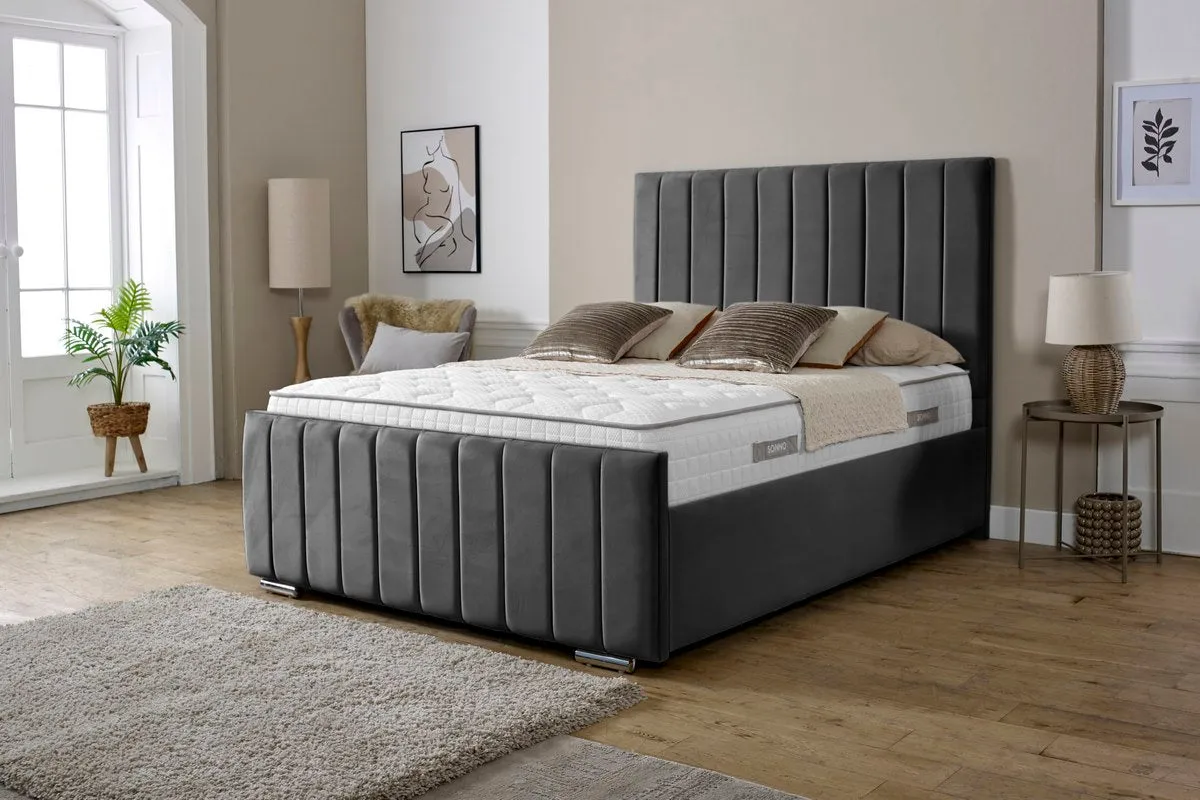 Lisbon Upholstered Ottoman Bed