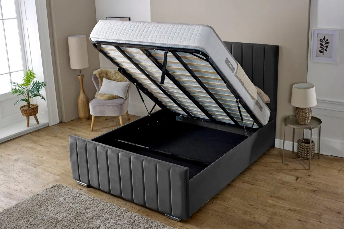 Lisbon Upholstered Ottoman Bed