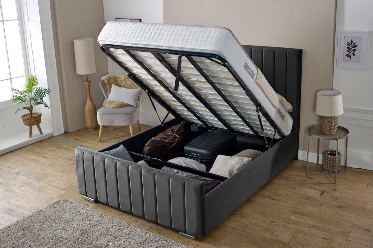Lisbon Upholstered Ottoman Bed