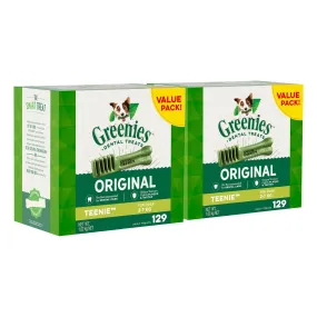 Max Value Pack: (2) Greenies Teenie 1.02 Kg Boxes