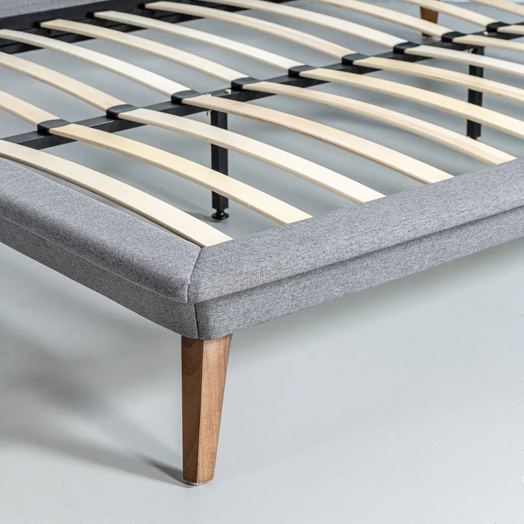 MAY - Dark Grey Fabric Bed - FINAL SALE