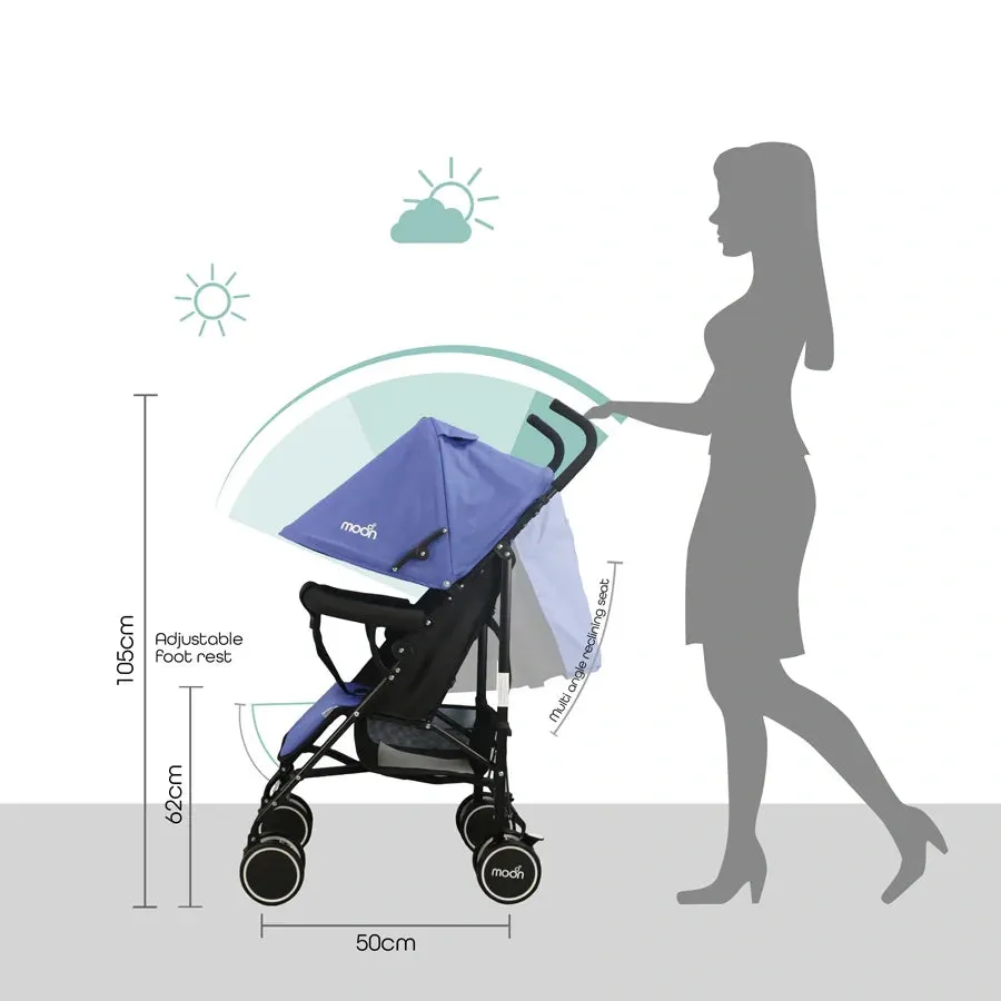 Moon Neo Plus Light Weight Travel Stroller (Cyan Blue)