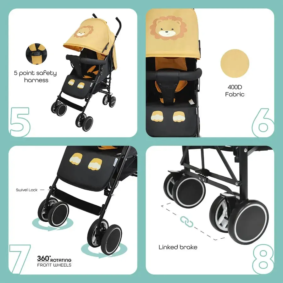 Moon Safari Stroller Character - Lion