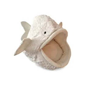 Nandog | White Fish Dog Bed and Cat Hut
