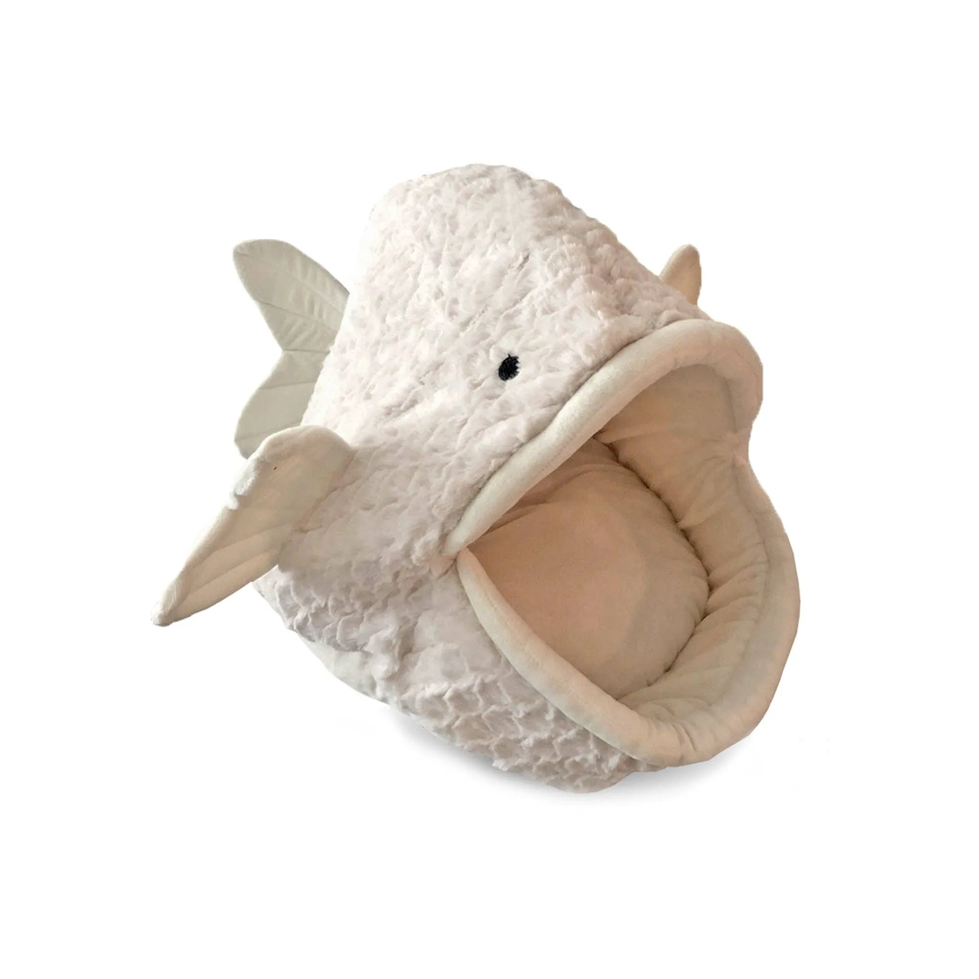 Nandog | White Fish Dog Bed and Cat Hut