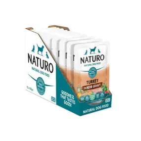 Naturo Adult Dog Food Grain & Gluten Free Turkey in Herb Gravy 100g x 12