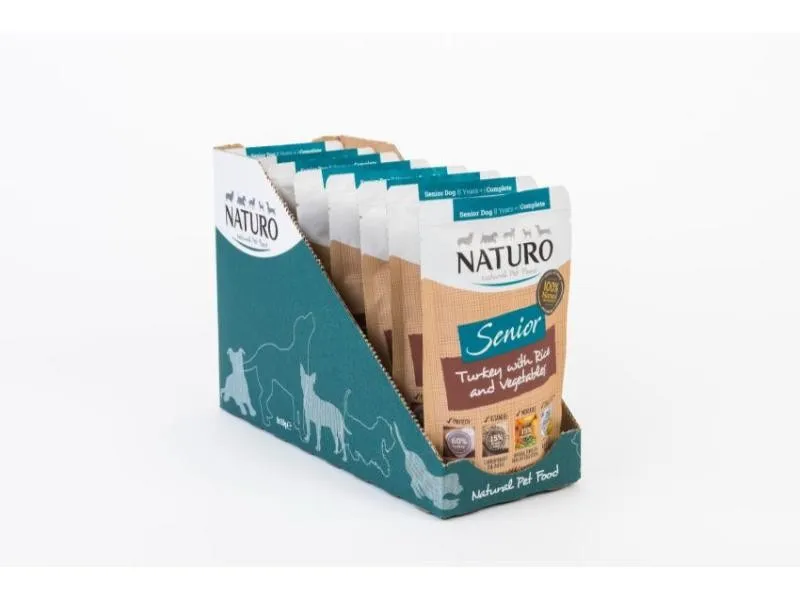 Naturo Senior Dog Food Turkey with Rice & Vegetables 150g x 8
