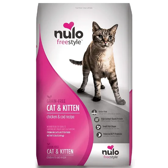Nulo Freestyle Grain-Free Cat & Kitten Recipe Dry Cat Food; Chicken & Cod