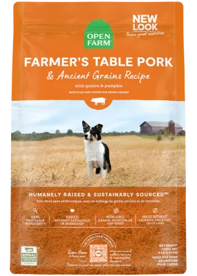 Open Farm - Farmer's Table Pork & Ancient Grains - Dry Dog Food