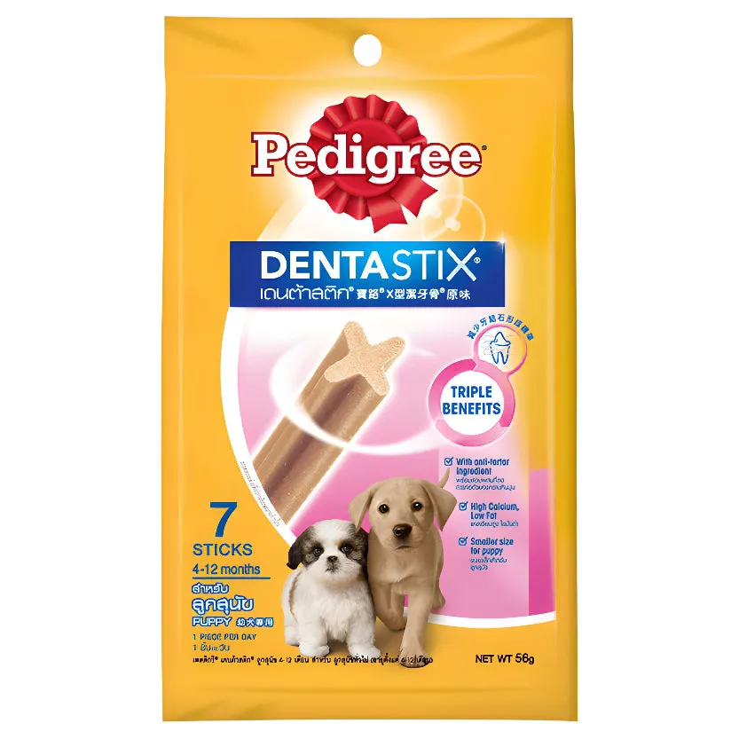 Pedigree DentaStix All Sizes/Flavors Dog/Puppy Dental Care Treats Daily Oral Care Chewy Chunx