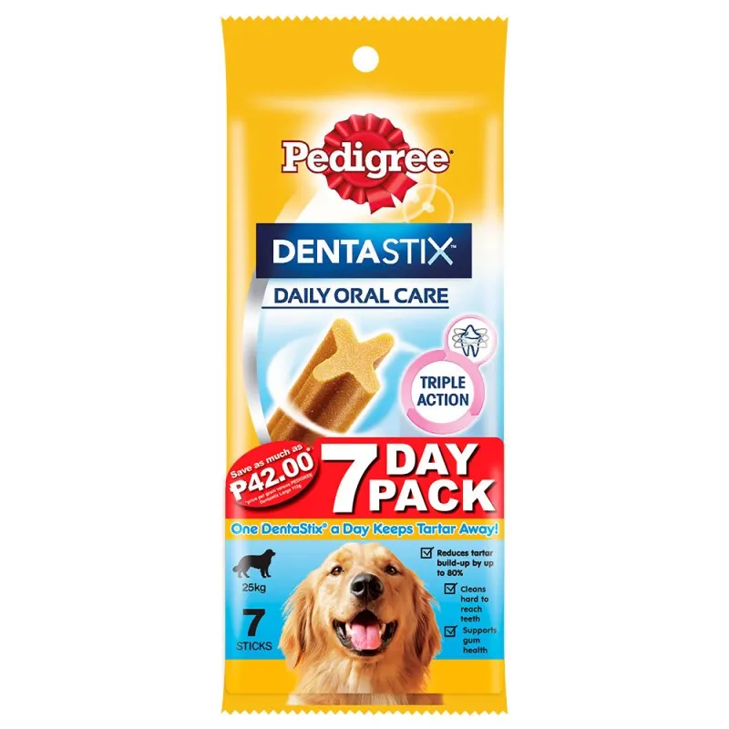 Pedigree DentaStix All Sizes/Flavors Dog/Puppy Dental Care Treats Daily Oral Care Chewy Chunx