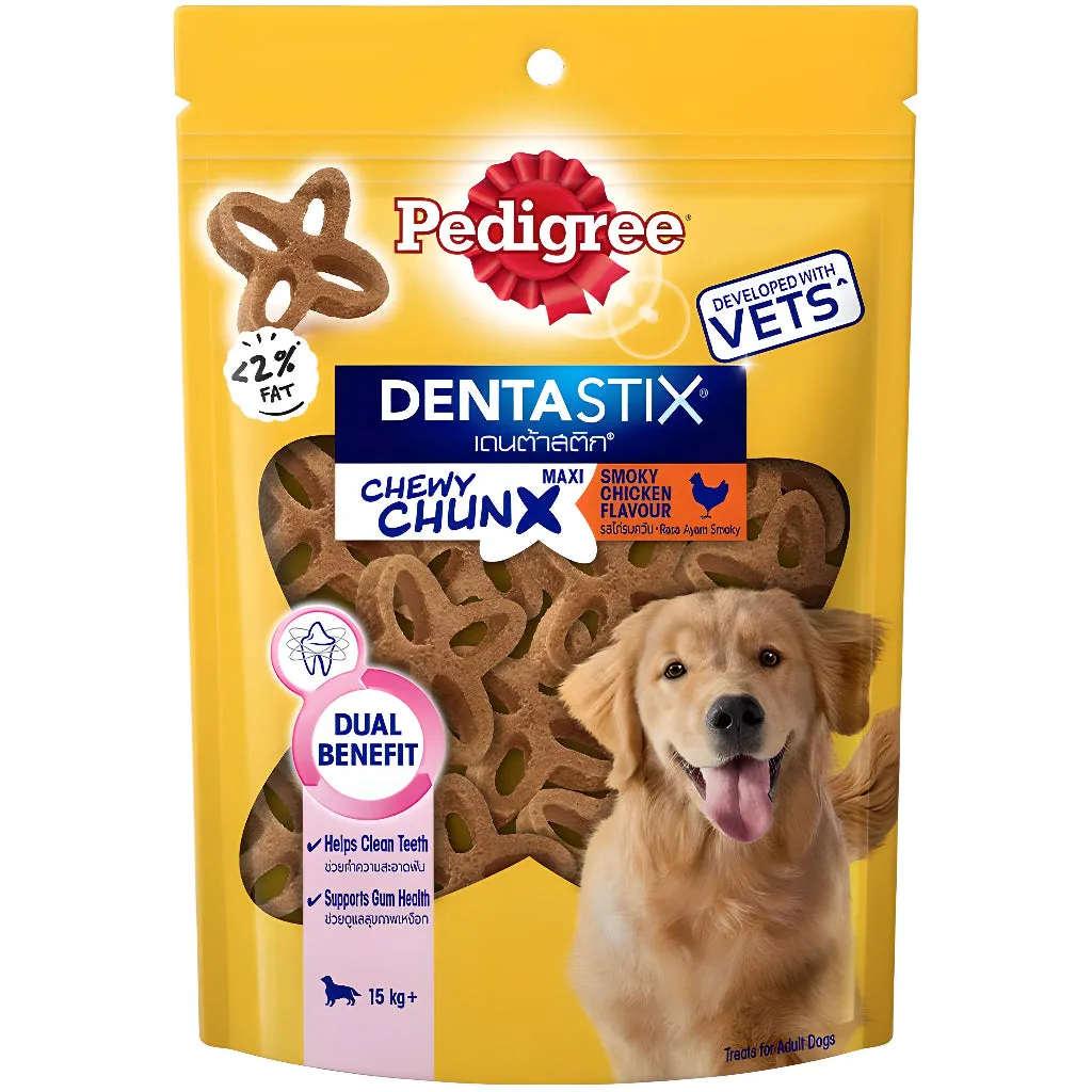 Pedigree DentaStix All Sizes/Flavors Dog/Puppy Dental Care Treats Daily Oral Care Chewy Chunx
