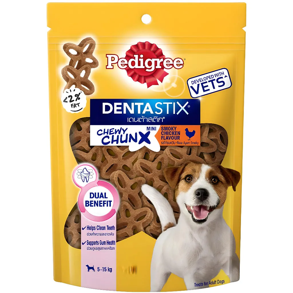 Pedigree DentaStix All Sizes/Flavors Dog/Puppy Dental Care Treats Daily Oral Care Chewy Chunx
