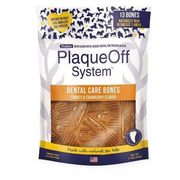 Plaque Off System Dental Turkey & Cranberry Bones
