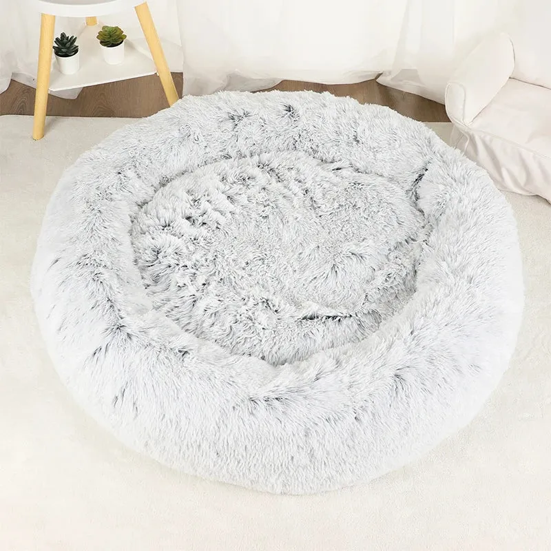 Plush Donut Dog Bed for Cozy Comfort