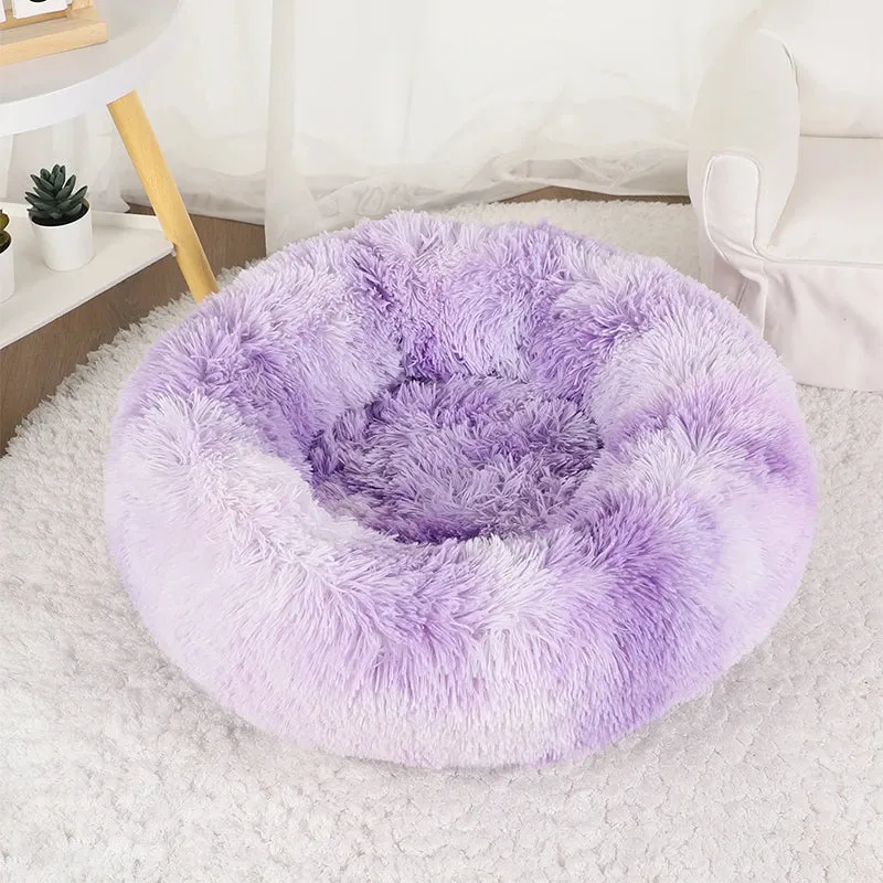 Plush Donut Dog Bed for Cozy Comfort