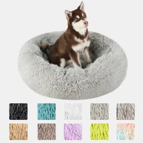 Plush Donut Dog Bed for Cozy Comfort