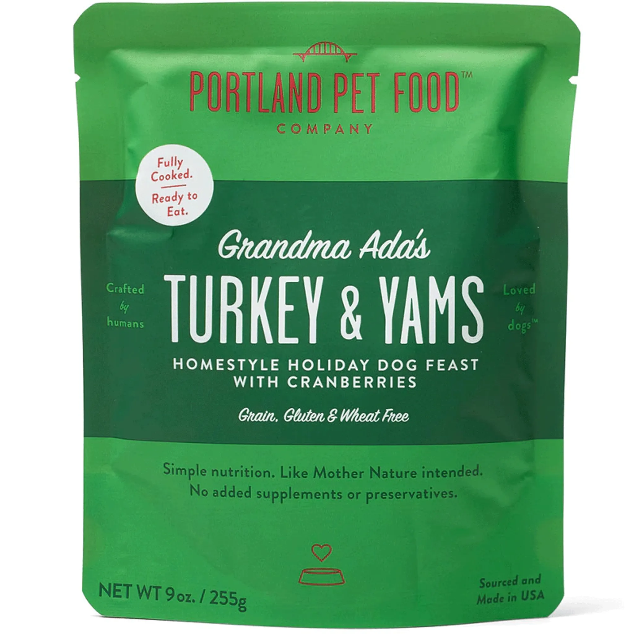 Portland Pet Food Company Turkey & Yams Meal Pouch