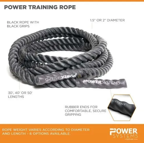 Power Systems Power Training Rope 2 in. Diameter