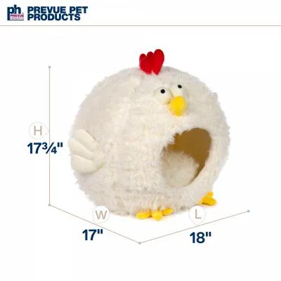 Prevue Pet Comfy Chicken Hideaway Cat or Small Dog Bed
