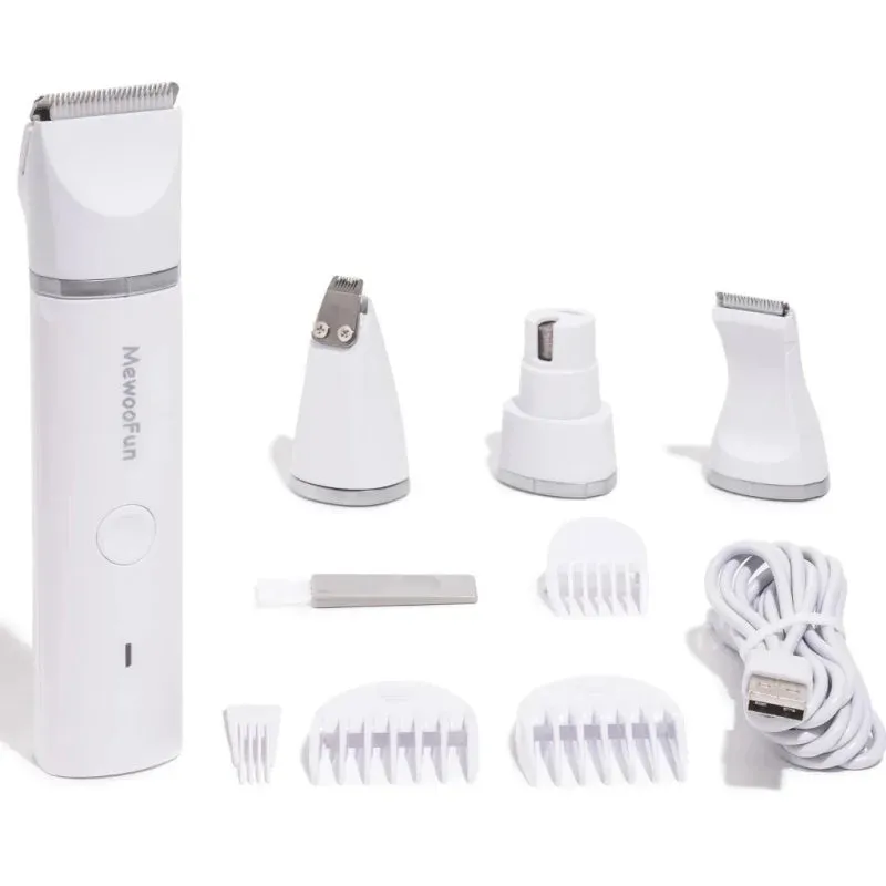Professional 4-in-1 Pet Grooming Trimmer Kit