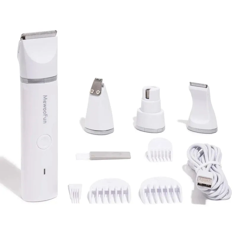 Professional 4-in-1 Pet Grooming Trimmer Kit