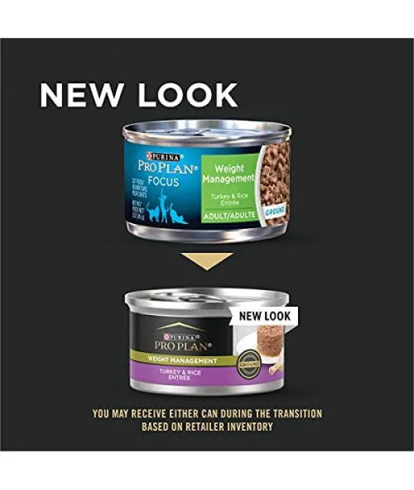Purina Pro Plan Weight Management Turkey & Rice Entrée Wet Cat Food